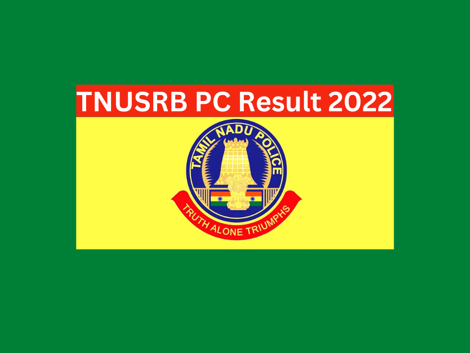 TNUSRB PC Result 2022