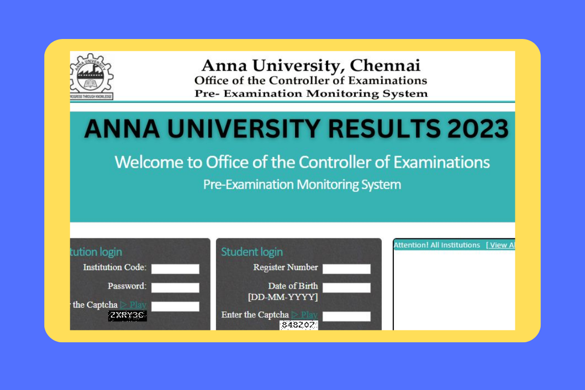 Anna University Results UGPG 2023 Download
