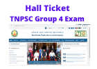 TNPSC Group 4 Hall Ticket Tamil nadu